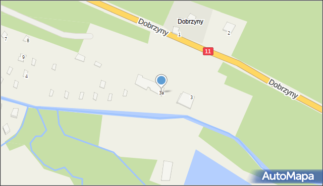 Dobrzyny, Dobrzyny, 3a, mapa Dobrzyny