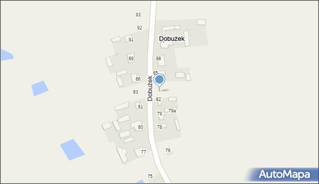 Dobużek, Dobużek, 84, mapa Dobużek