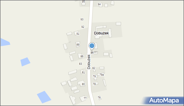 Dobużek, Dobużek, 85, mapa Dobużek