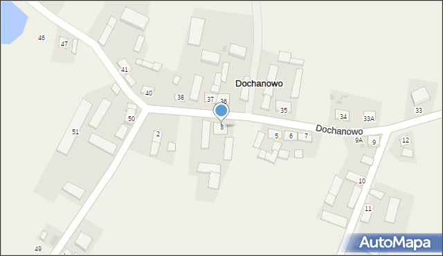 Dochanowo, Dochanowo, 3, mapa Dochanowo