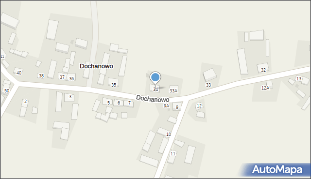 Dochanowo, Dochanowo, 34, mapa Dochanowo