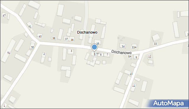 Dochanowo, Dochanowo, 5, mapa Dochanowo