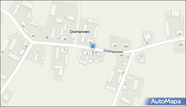 Dochanowo, Dochanowo, 6, mapa Dochanowo