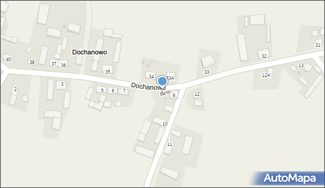 Dochanowo, Dochanowo, 9A, mapa Dochanowo