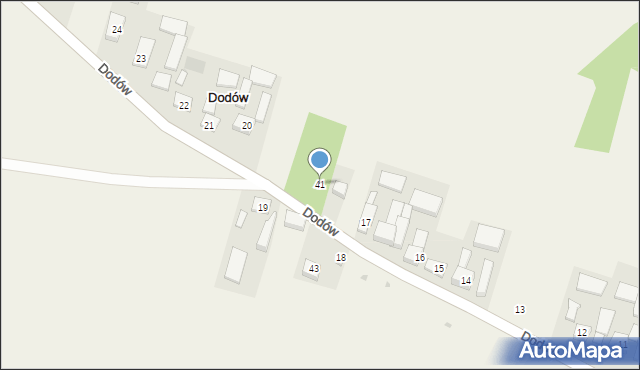 Dodów, Dodów, 41, mapa Dodów