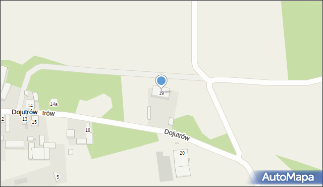 Dojutrów, Dojutrów, 19, mapa Dojutrów