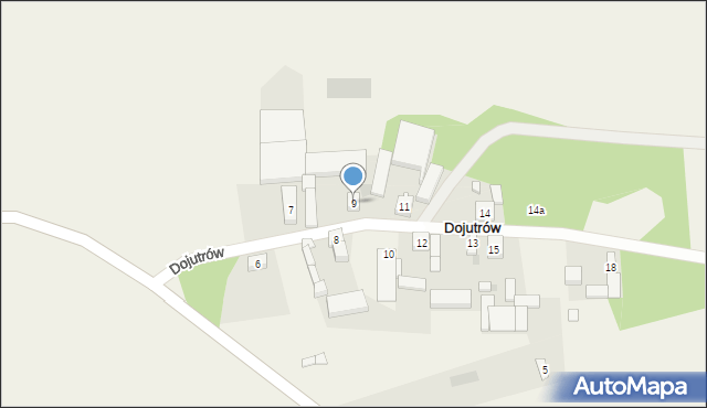 Dojutrów, Dojutrów, 9, mapa Dojutrów