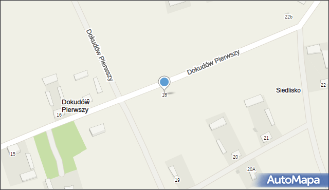 Dokudów Pierwszy, Dokudów Pierwszy, 18, mapa Dokudów Pierwszy
