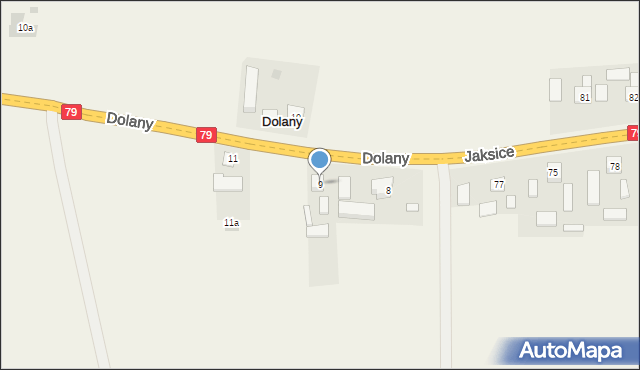 Dolany, Dolany, 9, mapa Dolany