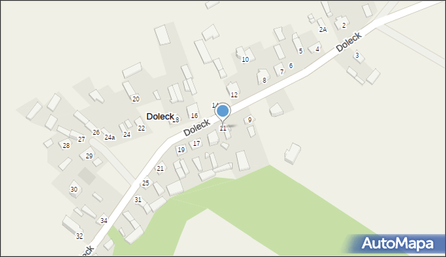 Doleck, Doleck, 11, mapa Doleck