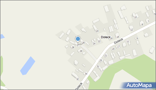 Doleck, Doleck, 27, mapa Doleck