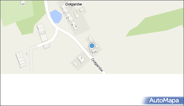 Dołganów, Dołganów, 3, mapa Dołganów