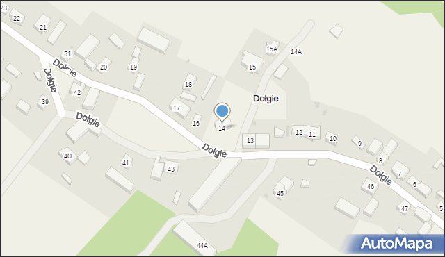 Dołgie, Dołgie, 14, mapa Dołgie