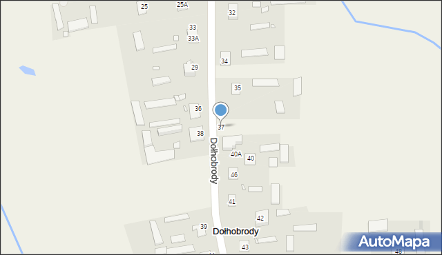 Dołhobrody, Dołhobrody, 37, mapa Dołhobrody