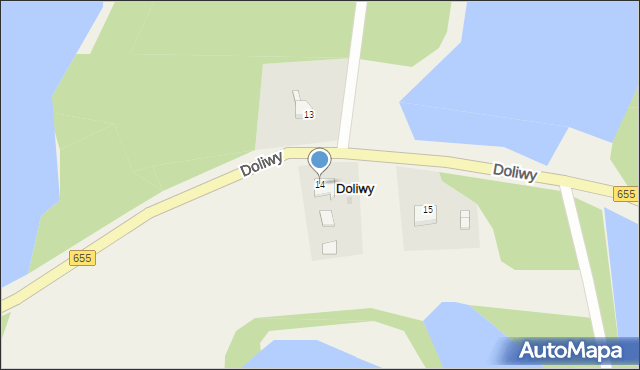 Doliwy, Doliwy, 14, mapa Doliwy