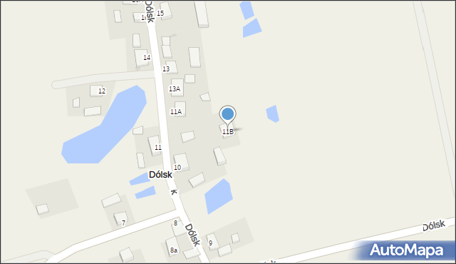 Dólsk, Dólsk, 11B, mapa Dólsk