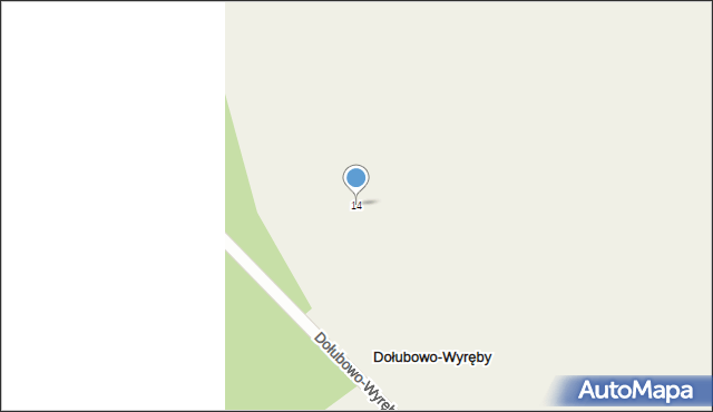 Dołubowo-Wyręby, Dołubowo-Wyręby, 14, mapa Dołubowo-Wyręby