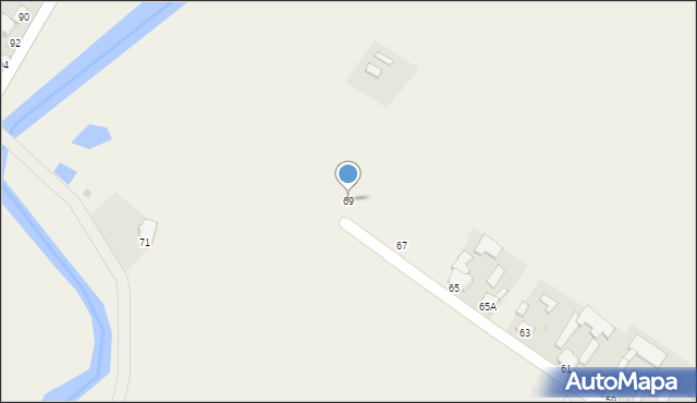Doły Biskupie, Doły Biskupie, 69, mapa Doły Biskupie