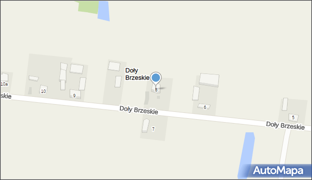 Doły Brzeskie, Doły Brzeskie, 8, mapa Doły Brzeskie