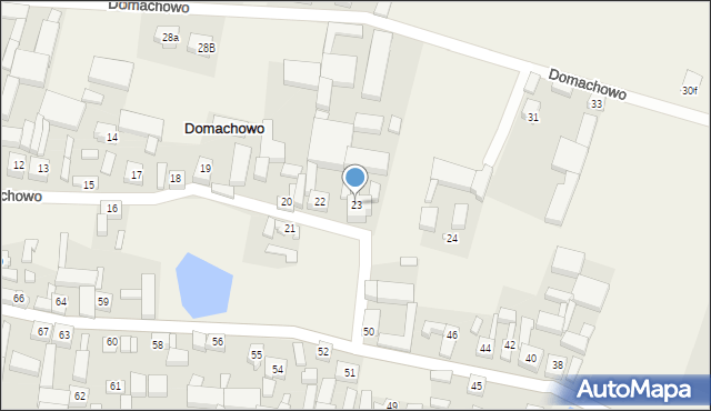 Domachowo, Domachowo, 23, mapa Domachowo