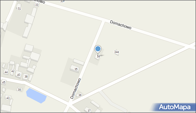 Domachowo, Domachowo, 34, mapa Domachowo