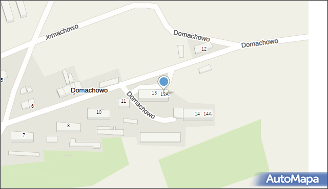 Domachowo, Domachowo, 13A, mapa Domachowo