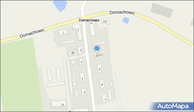 Domachowo, Domachowo, 10, mapa Domachowo