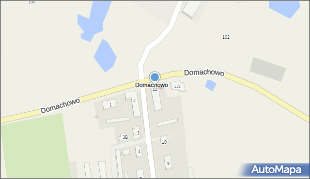 Domachowo, Domachowo, 12, mapa Domachowo