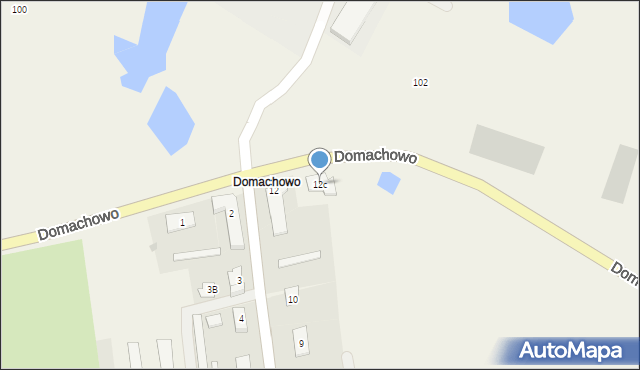 Domachowo, Domachowo, 12c, mapa Domachowo