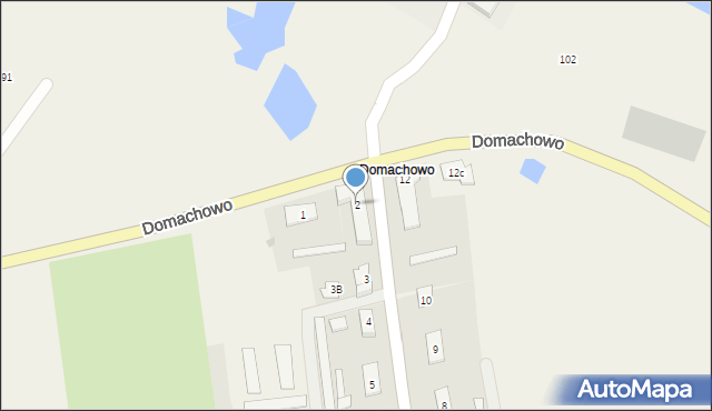 Domachowo, Domachowo, 2, mapa Domachowo