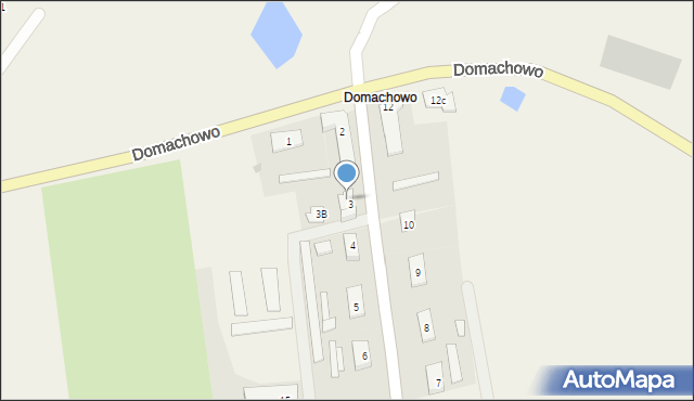 Domachowo, Domachowo, 3/1, mapa Domachowo