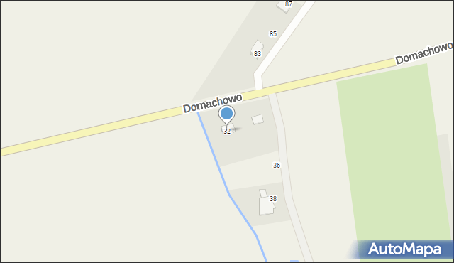 Domachowo, Domachowo, 32, mapa Domachowo