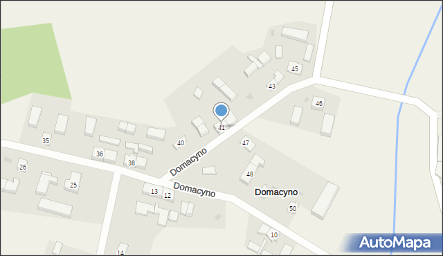 Domacyno, Domacyno, 41, mapa Domacyno