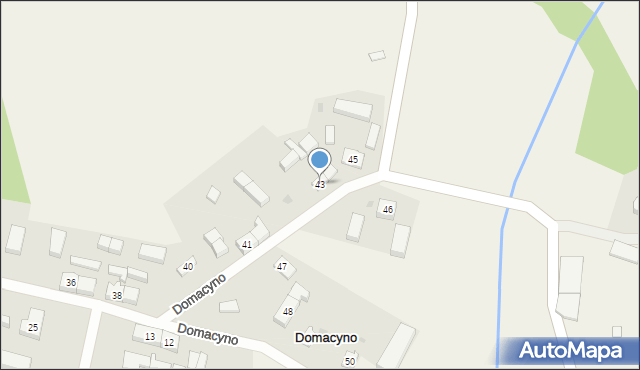 Domacyno, Domacyno, 43, mapa Domacyno