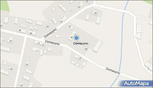 Domacyno, Domacyno, 49, mapa Domacyno