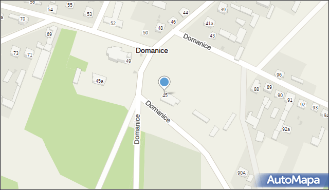 Domanice, Domanice, 45, mapa Domanice