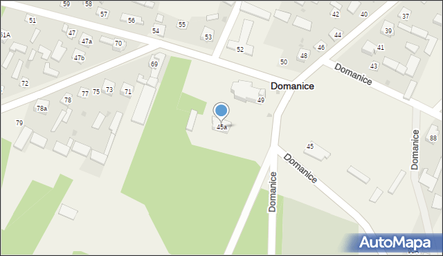 Domanice, Domanice, 45a, mapa Domanice