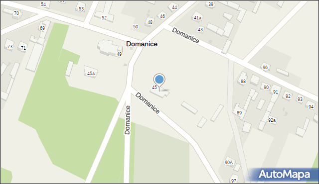 Domanice, Domanice, 45b, mapa Domanice