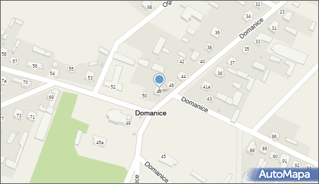 Domanice, Domanice, 48, mapa Domanice