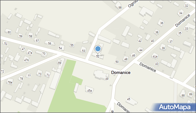 Domanice, Domanice, 52, mapa Domanice