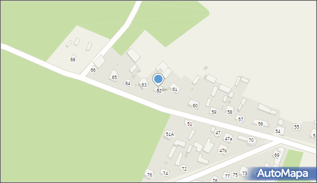Domanice, Domanice, 62, mapa Domanice