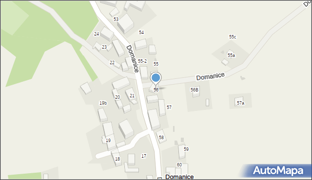 Domanice, Domanice, 56, mapa Domanice