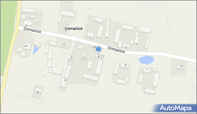 Domanice, Domanice, 9, mapa Domanice