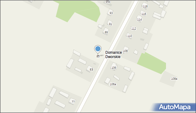 Domanice-Kolonia, Domanice-Kolonia, 85, mapa Domanice-Kolonia