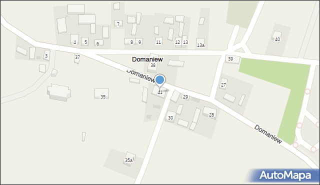 Domaniew, Domaniew, 41, mapa Domaniew