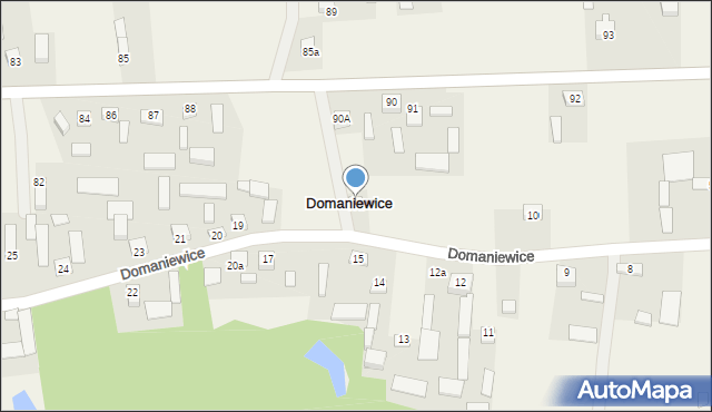 Domaniewice, Domaniewice, 89a, mapa Domaniewice