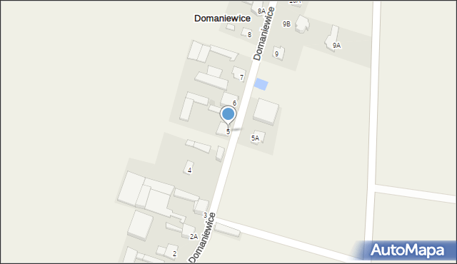 Domaniewice, Domaniewice, 5, mapa Domaniewice