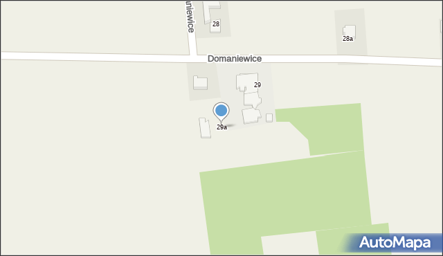 Domaniewice, Domaniewice, 29a, mapa Domaniewice