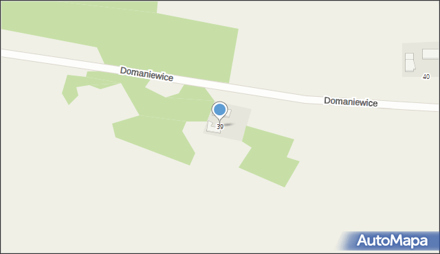 Domaniewice, Domaniewice, 39, mapa Domaniewice