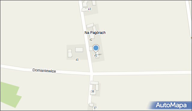 Domaniewice, Domaniewice, 41, mapa Domaniewice